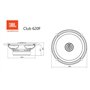 JBL Club 620F Ensemble de Haut Parleur Voiture à 2 Voies - Enceinte Harman Kardon de 180 Watts à Plat - 2 pièces Baffle Car Audi