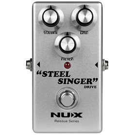 Nux Pédale d'overdrive analogique type ampli à lampes NUX-STEEL-SINGER
