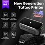 2025 Upgraded Imprimante Tatouage Imprimante Stencil Tatouage avec 30 Feuilles Papier Trans