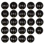 BETESSIN 48Pcs Étiquettes Autocollants de Numéro Calendrier de l'Avant Sticker Chiffres Noël Artisanat