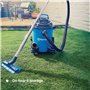 Vacmaster Nettoyeur de Jardin et de Gazon Artificiel VOC1218PF, Aspirateur Eau et poussière, Bleu, 1250W 18L, 1250 W, 18 liters,