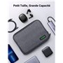 UGREEN Sac Câble Multifonctionnel Sac Rangement Accessoires Électroniques Pochette Protection de Voyage Sacoche Organisateur pou