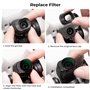 K&F Concept Filtre CPL+ND4&PL+ND8&PL+ND16&PL+ND32&PL+ND64&PL Compatible avec DJI Mini 4 Pro Nano-revêtements Étanche Anti des Ra