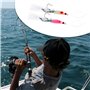 Create idea 10 Pièces Leurres de Pêche Crochet de Pêche Lumineux Appâts de Pêche à La Morue Accessoires de Pêche en Plumes pour 