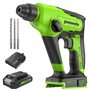 Greenworks 24V Brushless Perceuse à Percussion 1.2 Joule Outil Rotative SANS FIL SDS Plus Heavy Duty 4 Modes Sélecteur Poignée A