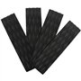 LIZHOUMIL 4 pièces Planche de Surf Traction Pads Eva Surf Skimboard Deck Anti-dérapant Avant Queue Pad pour Kiteboard Noir