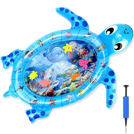 Forme de Tortue Tapis d'Eau Gonflable pour Bébé
