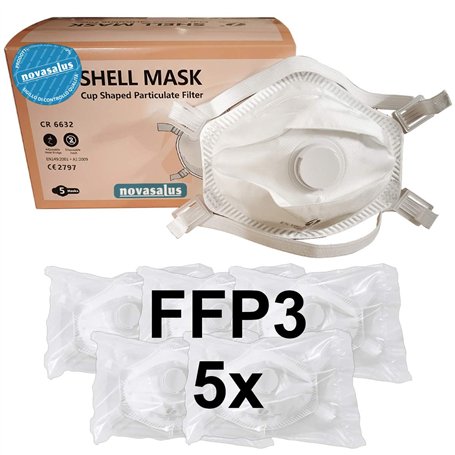 Novasalus Masques respiratoires FFP3 avec Valve