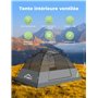 Gysrevi Tente de Camping 2-3 Personnes Tente dôme Facile à Installer Camping Tente Imperméable et Ventilée, pour Outdoor Camping