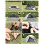 Gysrevi Tente de Camping 2-3 Personnes Tente dôme Facile à Installer Camping Tente Imperméable et Ventilée, pour Outdoor Camping