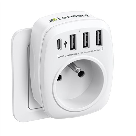 LENCENT Prise Secteur Multiple