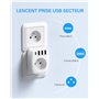 Chargeur Multiprises avec 1 Sortie AC