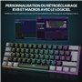 Rii Clavier Gamer Mécanique 60% Compact | Interrupteurs Rouges | RGB Polycouleur Rétroéclairé | 3 Modes sans Fil (Bluetooth 5.0 