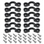 Be In Your Mind Lot de 12 boucles de pont de kayak en nylon avec 24 vis pour kayak canoë pièces de rechange