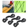 Be In Your Mind Lot de 12 boucles de pont de kayak en nylon avec 24 vis pour kayak canoë pièces de rechange