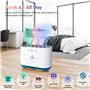 AiQInu Humidificateur d'Air 900ML, Pick-up Dynamique Humidifier Chambre avec 6 Buses et 7 Couleurs LED, 25dB Ultra Silencieux, H