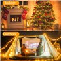 Realky Guirlande Lumineuse de Noël, 26.2M 220 LED Lumières de Noël Intérieur et Extérieure, 8 Modes et Fonction Mémoire Guirland