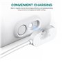 TUSITA 10-ft. d'intérieur Chargeur Câble Magnétique Compatible avec Arlo Ultra 1 2, Pro 3 4 5 2K - 3M, Blanc