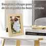 DERAYEE Cadre Photo Bois Naturel avec Support 10 * 15CM 1PCS,Cadre Photo Bois en MDF avec Fermeture à Visser, Panneau Arrière,Ve