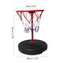 Panier de Basket-Ball de Piscine, Panier de Basket-Ball de Piscine Portable en Métal Flottant en Plastique de 35 Cm de Hauteur, 
