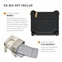 Stokke Coffret de Voyage JetKids, Noir - Comprend Un lit-Valise à roulettes pour Enfant + Sac à Dos Crew Backpack, Extensible - 