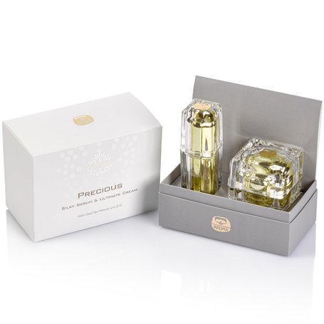 Kedma - Set de Soins Anti-Âge pour la Peau - Sérum et Crème - Q10 et Multivitamines - 50g + 30g