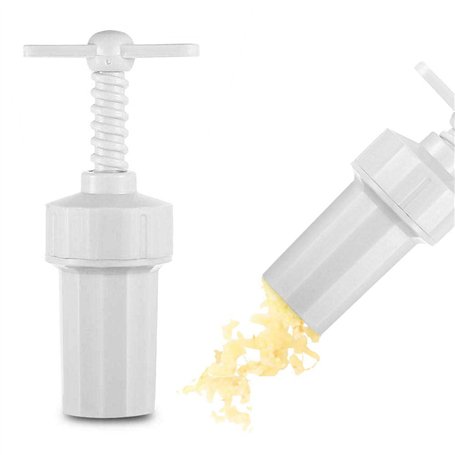 Tredoni Vis Presse-Ail 3x6cm - Hachoir Broyeur d'Ail en Plastique