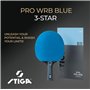 STIGA Raquette de Ping Pong Pro WRB Blue Edition - Raquette Tennis de Table 3 Étoiles avec Revêtement Bleu