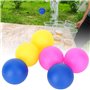 Shanrya Lot de 6 balles de Jeu en PVC - Décoration de Jeu pour la Maison - Accessoire de Raquette de Plage en Plein air (Rouge, 