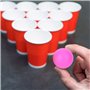 Shanrya Lot de 6 balles de Jeu en PVC - Décoration de Jeu pour la Maison - Accessoire de Raquette de Plage en Plein air (Rouge, 