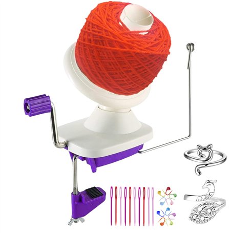 Enrouleur de pelote de fil violet pour fil