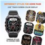 OBA Montre de Sport OUKITEL BT101 Homme 2.02 Pouces 100 Mode Sport Étanche 5ATM 410mAh Notifications, Moniteur de fréquence Card