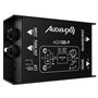 Audibax ADI-100P - Boîtier d'Injection Directe Passive Haute Performance - Boîtier DI Double Canal - Filtre de Bruit et Interrup