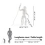 Seletti 14880 Lampe en forme de singe 46 x 27,5 Hauteur 54 cm En résine Blanc 57,8 x 51,2 x 30 cm