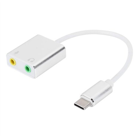 Cuifati Adaptateur Audio USB C Carte Son Stéréo Externe avec Prise Casque et Microphone 3