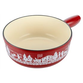 KUHN RIKON Fondue au fromage Caquelon Fonte de fer Alpage