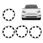 Protecteur de Jante de Roue de 20 Pouces pour Tesla Modèle Y, Garniture de Jante de Moyeu de Roue de Voiture, Anneau de Protecti