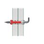 Fischer PowerBox 564282 Lot de 180 chevilles DuoPower avec vis et crochets pour mur plein, perforé et cloison sèche, 360 pièces 