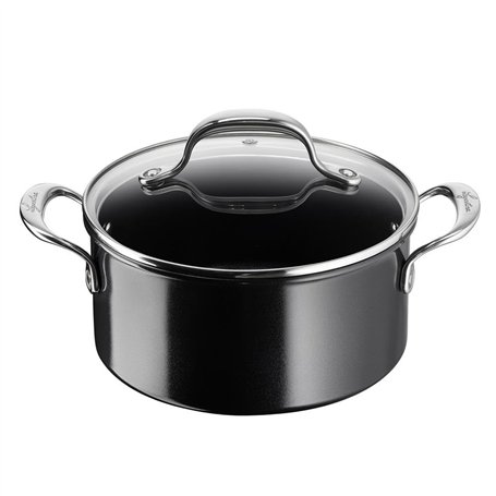 Lagostina Desideria Casserole de fond antiadhésive 24 cm avec revêtement en céramique pour chauffage rapide et cuisson uniforme