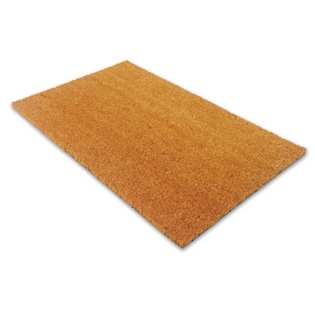 Comart - Paillasson en coco - 40 x 60 cm - Tapis pour entrée intérieure et extérieure - Sèche-cheveux anti-pluie avec fond en PV