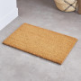 Comart - Paillasson en coco - 40 x 60 cm - Tapis pour entrée intérieure et extérieure - Sèche-cheveux anti-pluie avec fond en PV