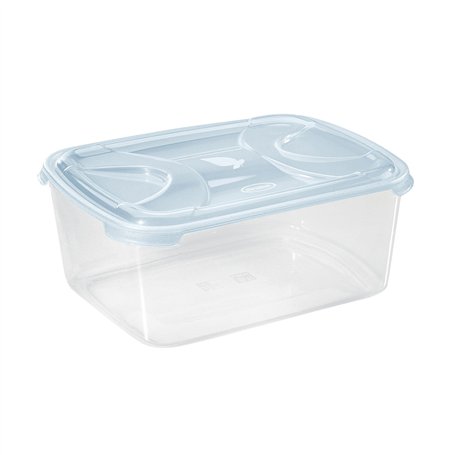 TONTARELLI – Boîte rectangulaire 5L Nuvola Bleu/Transparent