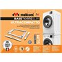 Meliconi Base Tour Slim Kit de sur-position en technopolymère pour machine à laver et sèche-linge, blanc