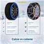 Chaussettes de neige GoodYear Star Gripper homologuées Italie EN 16662-1:2020 Deux chaînes à neige en tissu pour voiture. Snow S
