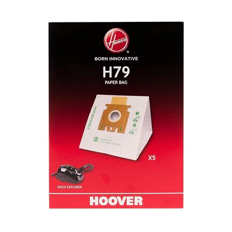 HOOVER H79 Sacs pour Aspirateurs Hoover - Compatibles avec les Aspirateurs Traîneaux Power Capsule et Space Explorer - Sacs d'Or