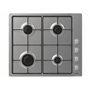 CANDY Plaque de Cuisson Gaz Inox CHW6LX - 4 Brûleurs