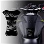 4R Quattroerre.it 18089 Protège-réservoir adhésif 3D pour Moto Yamaha Noir