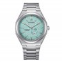 Citizen automatic Super Titanium men's watch with turquoise background NJ0180-80M