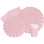 Ciao Kit Table Fête Party Flower Shape pour 8 Personnes (44 pièces: 8 Assiettes Ø23cm