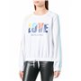 Love Moschino Sweat-Shirt à Manches Longues Coupe Droite Maillot de survêtement